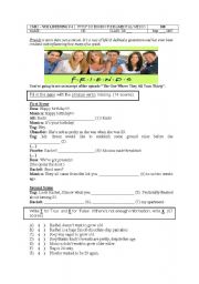 English Worksheet: FRIENDS - 