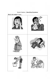 English worksheet: Symptoms