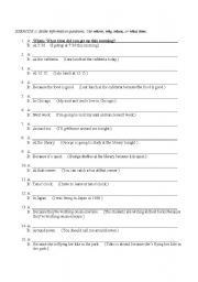 English Worksheet: wh questions and relative pronouns