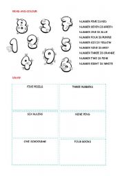 English Worksheet: numbers (2nd part)