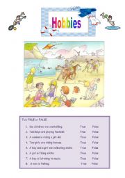 English Worksheet: Hobbies