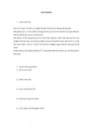 English worksheet: Daily Routine