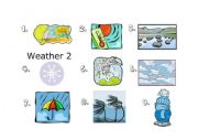English Worksheet: Weather
