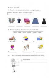 English Worksheet: CLOTHES