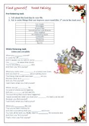 English Worksheet: Song 