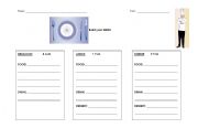 English Worksheet: Build your menu