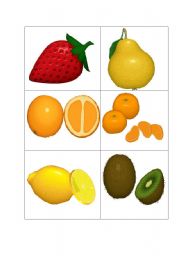 English worksheet: fruit-flashcards 1
