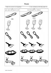 English worksheet: Plurals