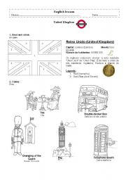 English Worksheet: United Kingdom