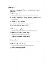 English Worksheet: 