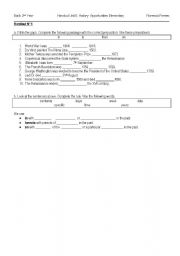 English Worksheet: Prepositions of time