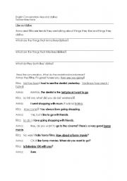 English Worksheet: Likes and dislikes