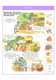 English Worksheet: Stone soup - part I