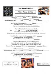 English Worksheet: FRIENDS THEME SONG