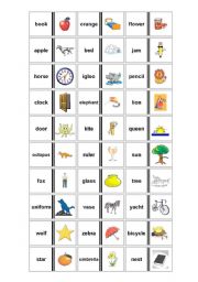 English Worksheet: The alphabet  3/5 (Dominoes)