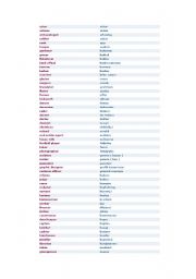 English worksheet: jobs