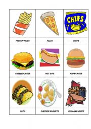 English Worksheet: FAST FOOD