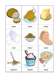 English Worksheet: FOOD and DRINKS