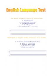English worksheet: Present Simple (interrogative, negative, WH questions)