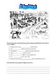 English Worksheet: Present continuous