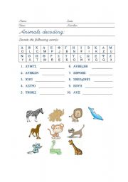 Animals Decoding