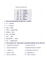 English Worksheet: Verb To Be Practical Guide