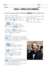 English Worksheet: MUSIC