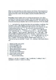 English worksheet: Reading