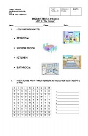 English worksheet: ROOMS OF THE HOUSE