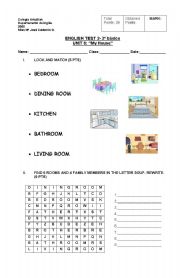 English Worksheet: ROOMS OF THE HOUSE