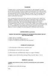 English Worksheet: Calendars