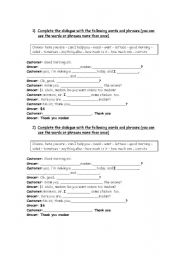 English Worksheet: Going Shopping