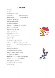 English Worksheet: Completing dialogues with am/is/are