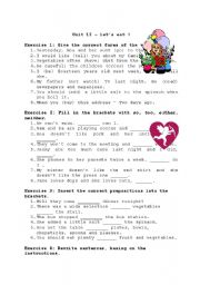 English Worksheet: Grammar