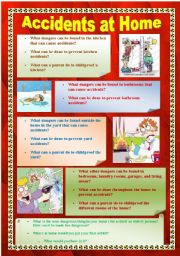 English Worksheet: Discussion questions - How to make your home a safer place.