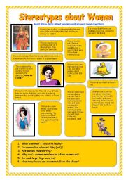 Reading : Stereotypes About  women