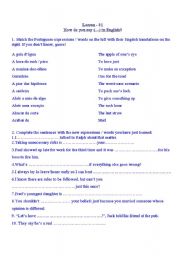 English worksheet: 