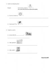 English Worksheet: English Test - Part 2