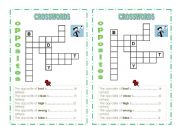 English Worksheet: opposite crosswords