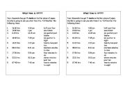 English worksheet: What time is it? - INSTRUCTIONS