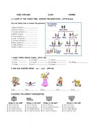 English Worksheet: worksheet