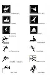 English worksheet: Sporting Symbols part 1