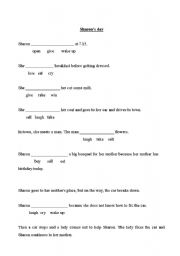 English worksheet: Easy verbs