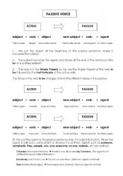 English Worksheet: Passive voice