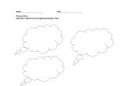 English worksheet: what do I think about today class