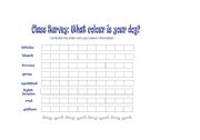 English Worksheet: dogs: class survey