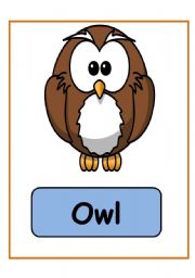 English Worksheet: ANIMALS FLASHCARDS PART 3 (17.09.08)