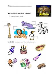 English Worksheet: Madagascar