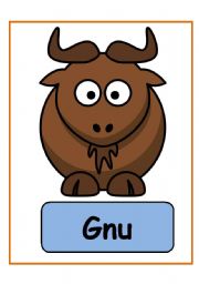 English Worksheet: ANIMALS FLASHCARDS PART 4TH