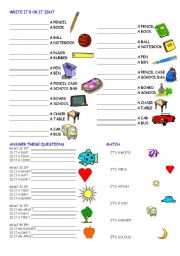 English Worksheet: IT IS_2